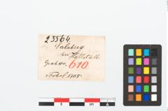 Etikett zu Bronzebrillenfibel (NHMW-PRAE-025564)